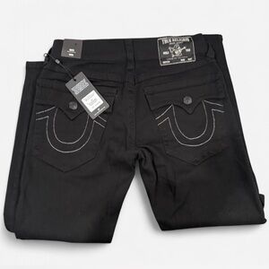 True Religion Men's Dark Jeans with Stitch Detail